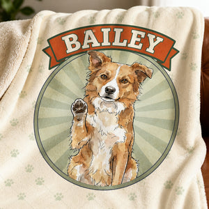 Custom Pet Portrait Name Blanket - Personalized Blanket 518e602d-4ad4-4dc7-9083-635939f86357.jpg