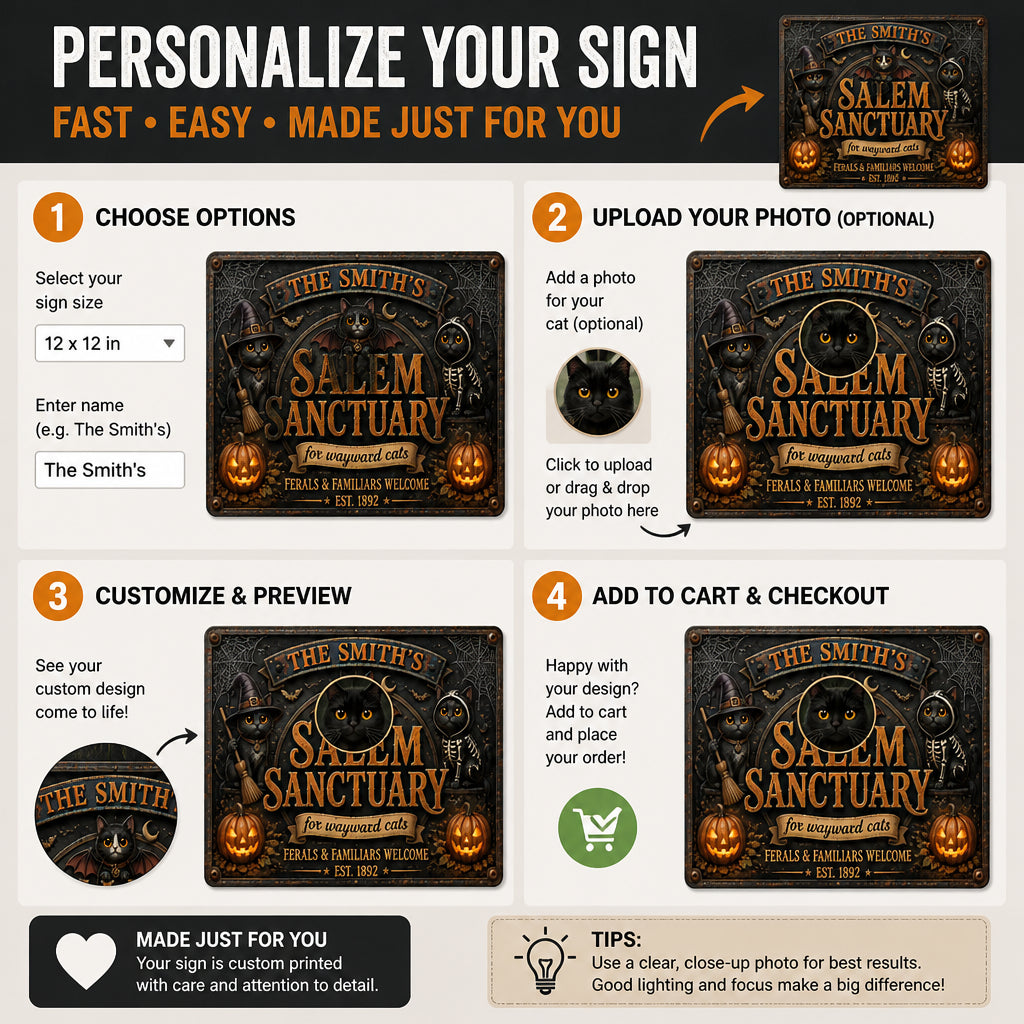 Personalized Salem Sanctuary Cat Metal Sign - Personalized Metal Sign 5198d79e-c961-4059-a0ef-a633fc14dca2.jpg