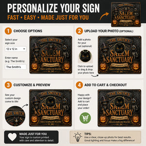 Personalized Salem Sanctuary Cat Metal Sign - Personalized Metal Sign 5198d79e-c961-4059-a0ef-a633fc14dca2.jpg