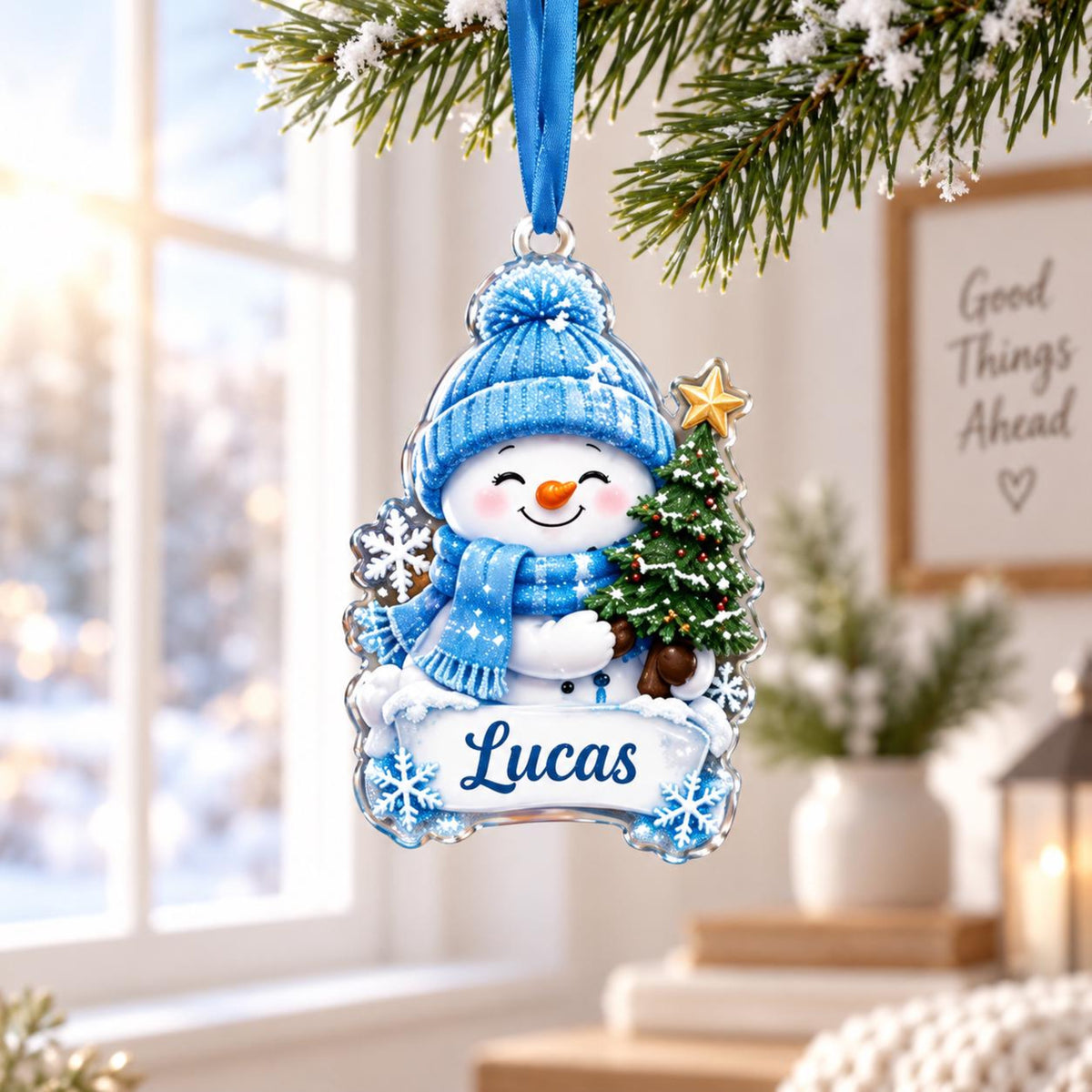 Personalized Snowman Acrylic Christmas Ornament, Custom Name Tree Decoration, Kids Stocking Stuffer, Family Holiday Keepsake 519a272b-1429-4ae6-ab4d-8395cfa18203-1.jpg