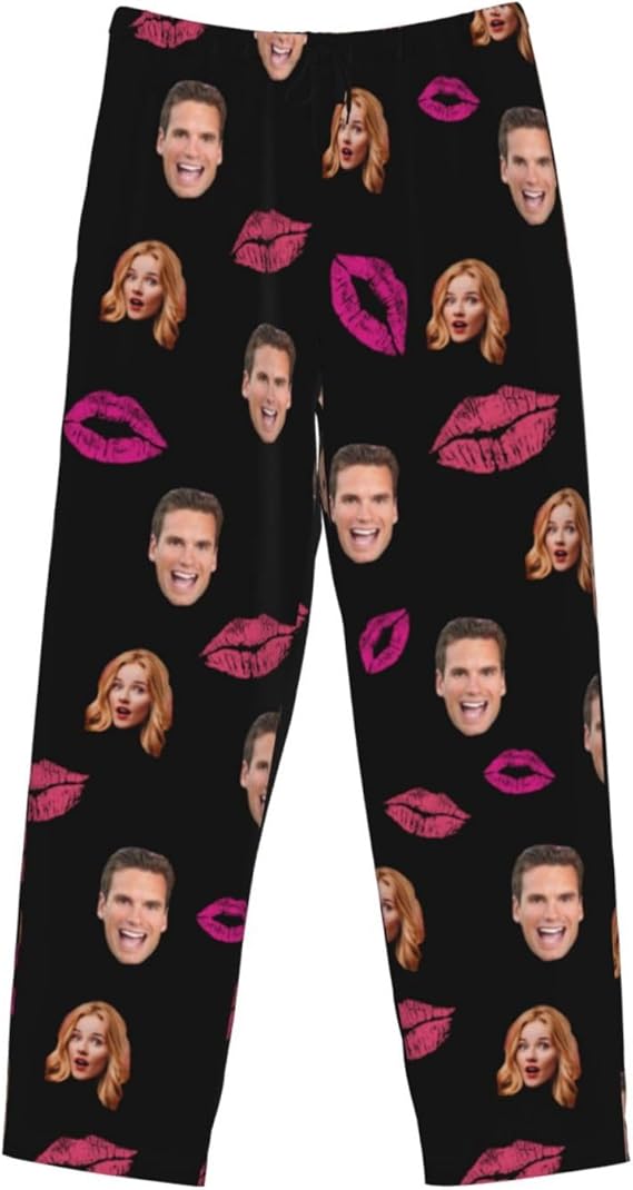 Personalized Pajamas Pants For Men Custom Funny Pajama Pants Pajama Bottoms Sleepwear With Photo Face Text