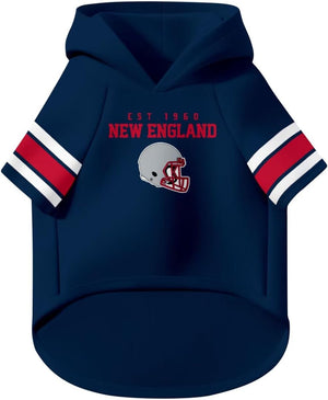 New England Dog Hoodie T-Shirt Pet Clothes Jersey Custom Name and Number Gifts