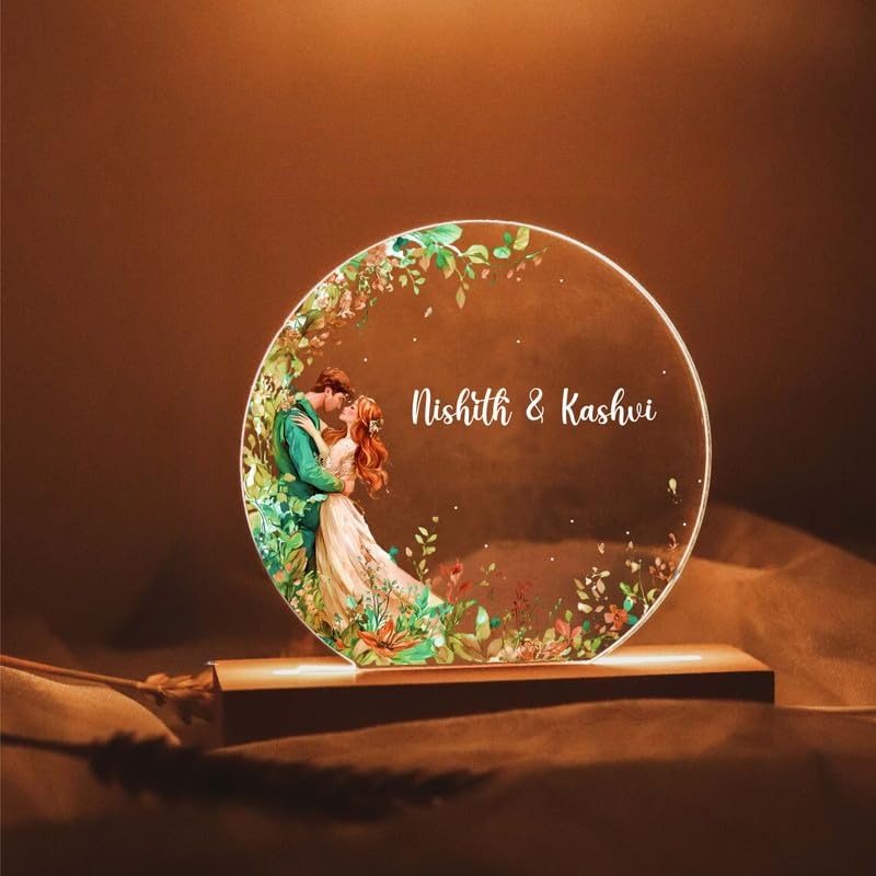 Customised LED Photo Lamp, Personalised Gift for Her, Him, Couples, Wedding, Anniversary, Valentine's Day, Birthday