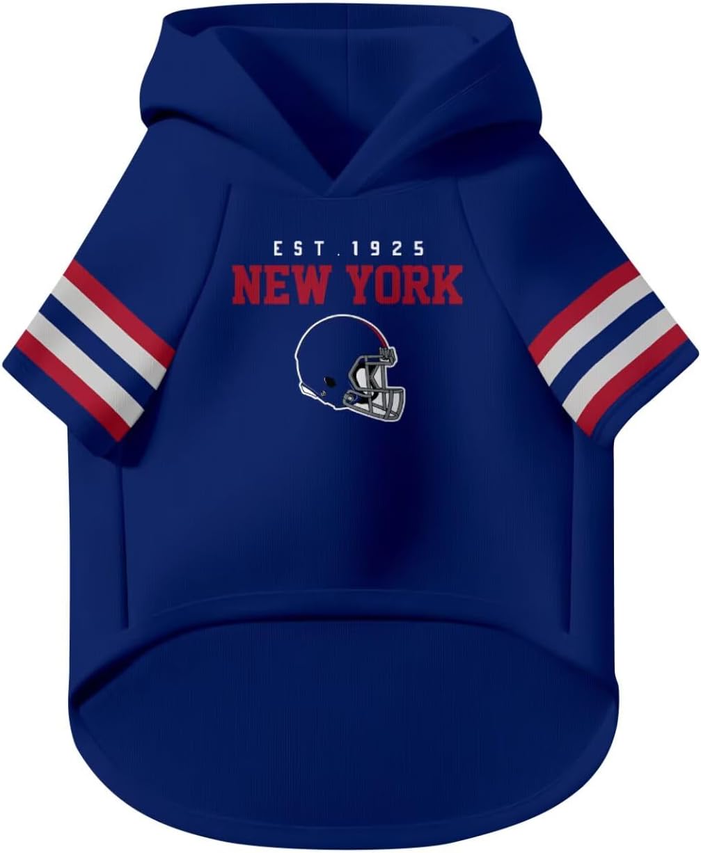New York Dog Hoodie T-Shirt Pet Clothes Jersey Custom Name and Number Gifts