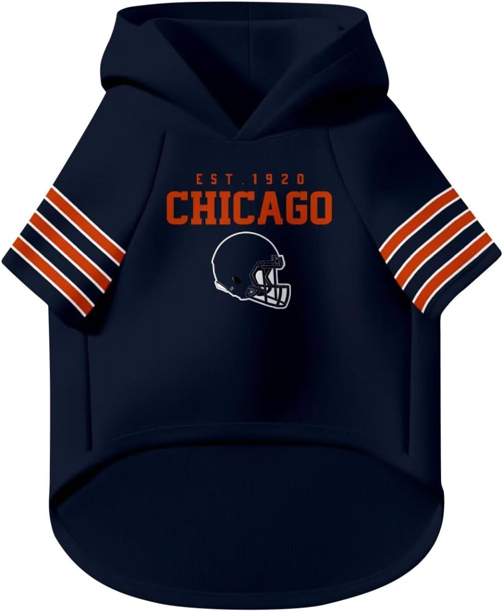 Chicago Dog Hoodie T-Shirt Pet Clothes Jersey Custom Name and Number Gifts