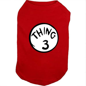 Dog Shirts for Pet Clothes Soft Breathable Puppy Shirts Pop Culture Thing 1 to Thing 9 Printed Pet T-Shirt