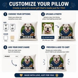 Custom Pet Football Fan Pillow – Photo Portrait + Name - Personalized Pillow 51b33212-97a7-4df9-ba04-cdc4c8e2aa66.jpg