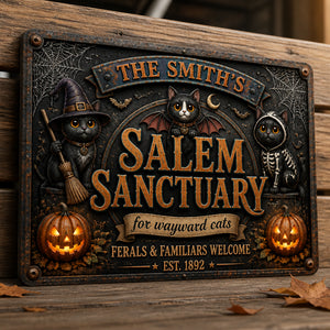 Personalized Salem Sanctuary Cat Metal Sign - Personalized Metal Sign 51d0a997-8e8b-4ac3-80a5-092f88f0fb65.jpg