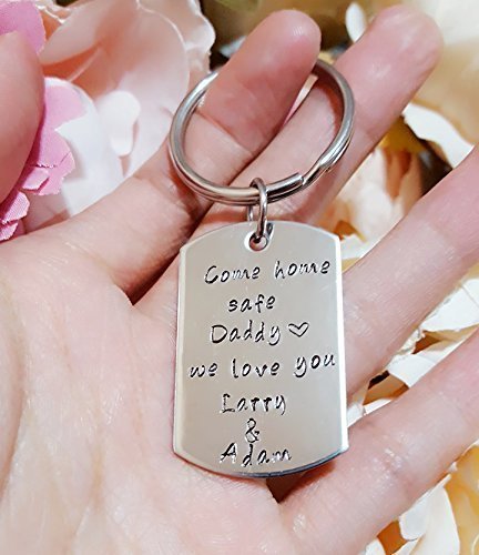 Come Home Safe Key Chain, Be Safe Daddy Key Chain, Police Officer Gift, Firefighter Hero Be Safe Gift