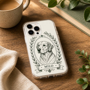Cameo Laurel Pet Portrait Phone Case - Personalized Phonecase 51e1e546-7241-4518-b78b-9a911d522e51.jpg