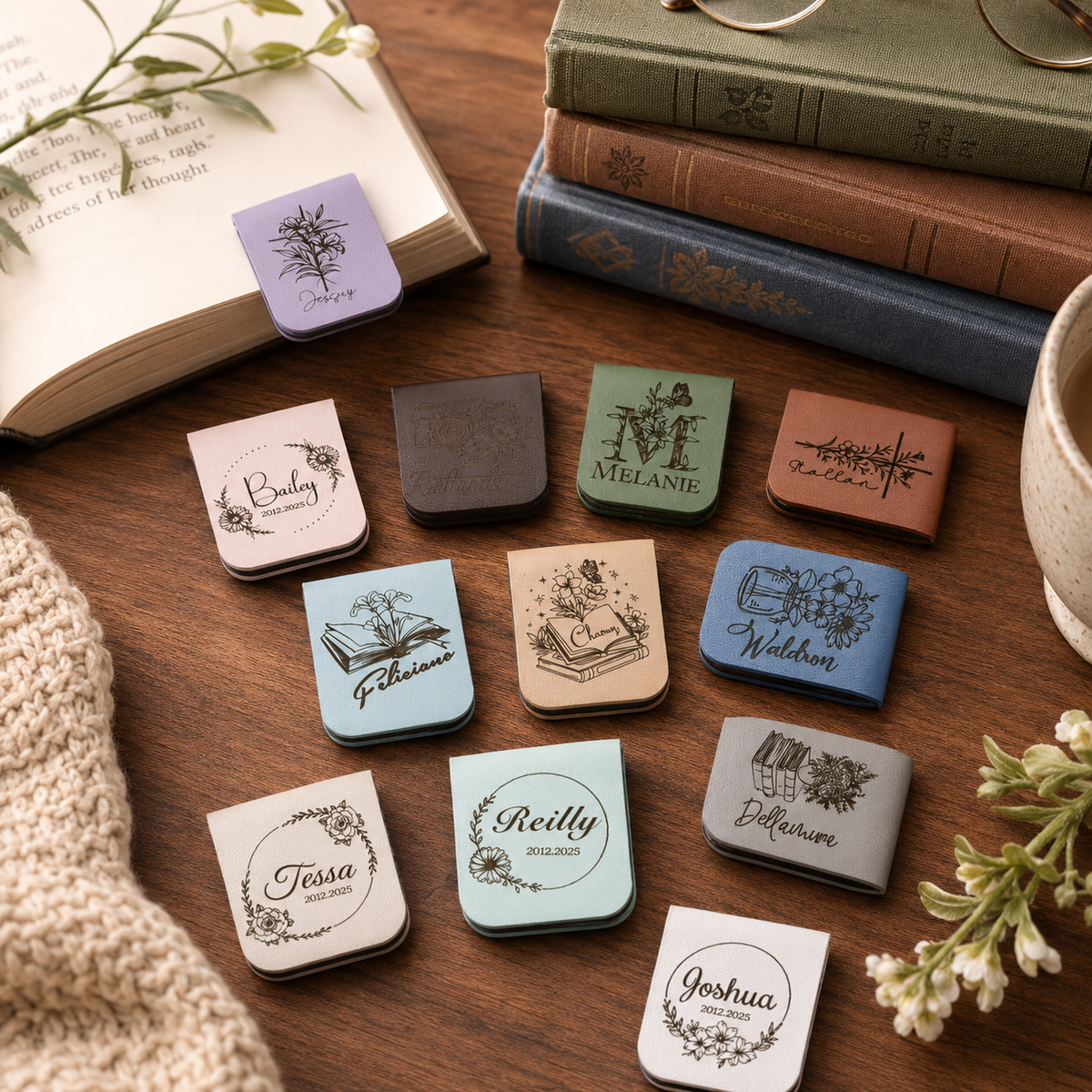 Personalized Leather Bookmark, Gifts for Readers, Bridesmaid Gifts, Bridal Party Gifts, Wedding Gift 51e34f21-09ed-4247-bcd0-6cecb93e47f5-banner-1.png