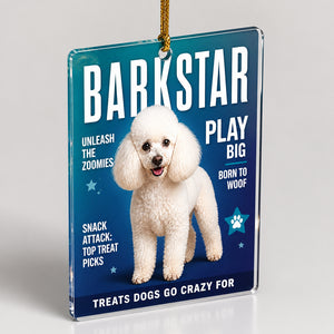 BARKSTAR Dog Magazine Cover Photo Ornament - Personalized Transparent Acrylic Ornament 51efab90-caf9-43e0-b208-386dcc5c43d1.jpg