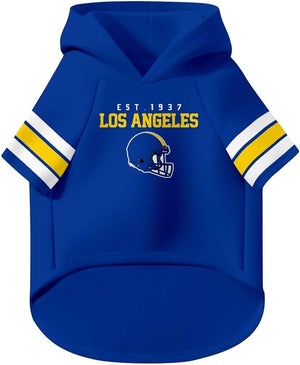 Los Angeles R Dog Hoodie T-Shirt Pet Clothes Jersey Custom Name and Number Gifts