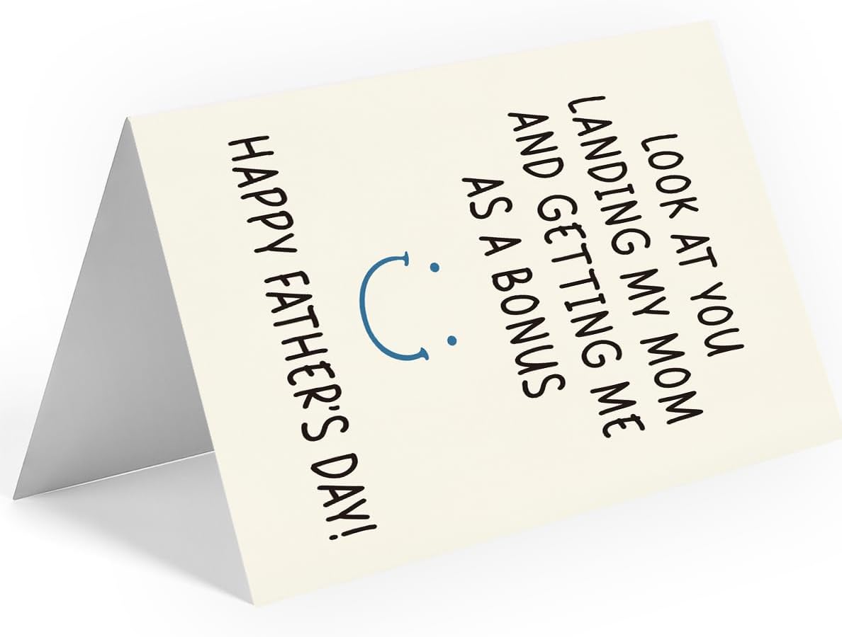 Funny Fathers Day Card & Gifts from Daughter or Son | Dad Gifts for Fathers Day | Happy Father's Day Card & Gift for Dad | Father's Day Decorations