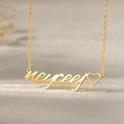 Custom Name Necklace Personalized Sterling Silver Necklaces for Women Customized Name Necklaces Pendant Jewelry Gifts for Women