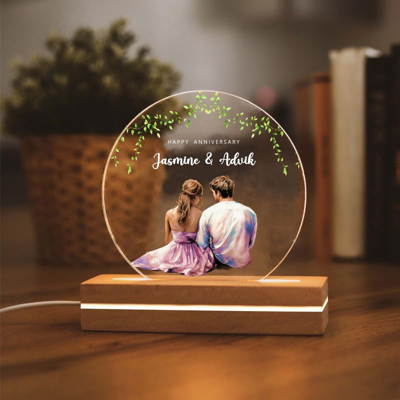 Customised LED Photo Lamp, Anniversary Gift for Couples, Wedding, Valentine's Day, Birthday, Gift for her, him, Personalised Gift