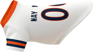 Denver Dog T-Shirt Jersey Style Pet Clothes Custom Name and Number Gifts