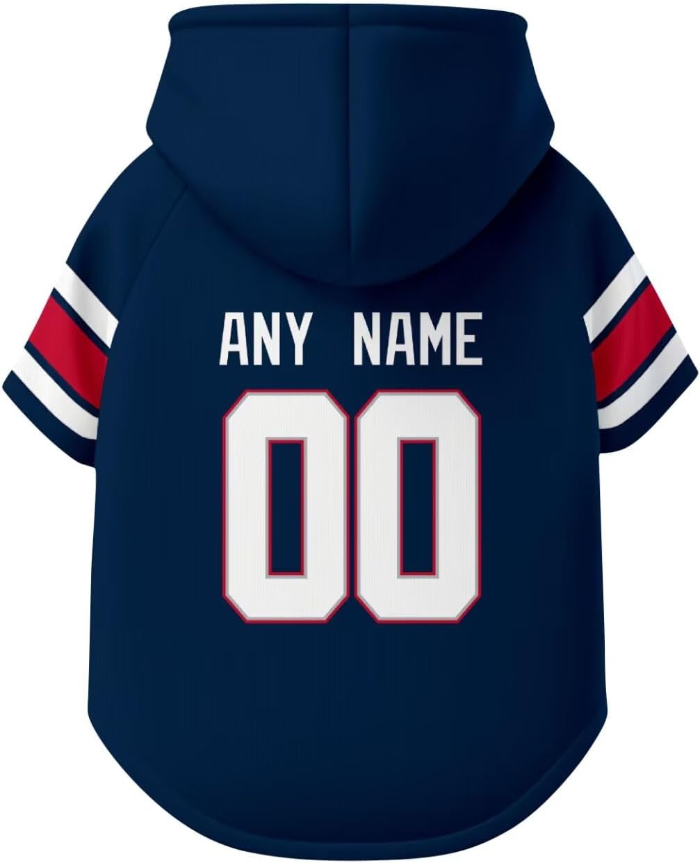 New England Dog Hoodie T-Shirt Pet Clothes Jersey Custom Name and Number Gifts