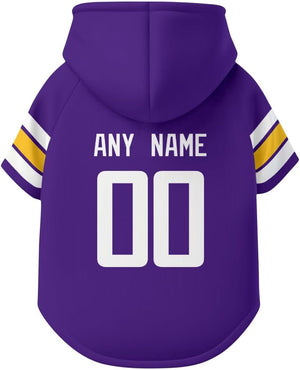 Minnesota Dog Hoodie T-Shirt Pet Clothes Jersey Custom Name and Number Gifts