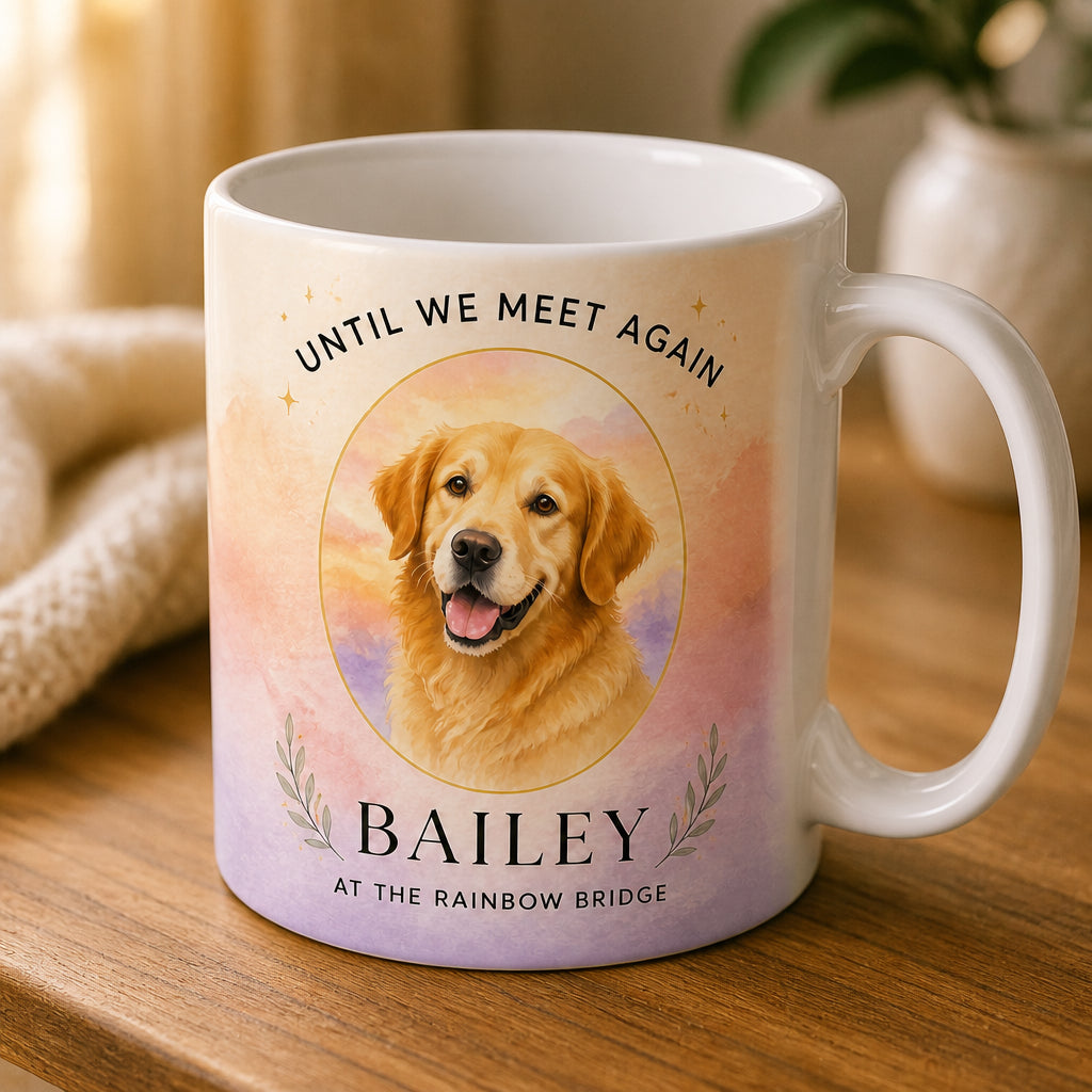 Rainbow Bridge Pet Memorial Photo Mug - Personalized Mug 5202315e-78ef-4cda-b3b7-a8b61e0cb4ce.jpg
