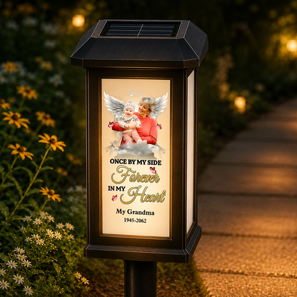 Custom Photo Solar Garden Light - Personalized Memorial Sympathy Gifts For Loss Of Mom, Dad - Forever In Our Hearts 52192884-a928-4e53-ae6e-f07bb547b794-mk1.png