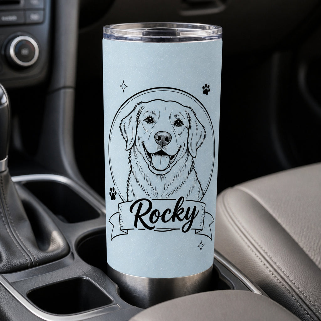 Custom Pet Line‑Art Name Tumbler - Personalized Tumbler 5221cae3-3d3c-4cba-b13f-07db45461e82.jpg