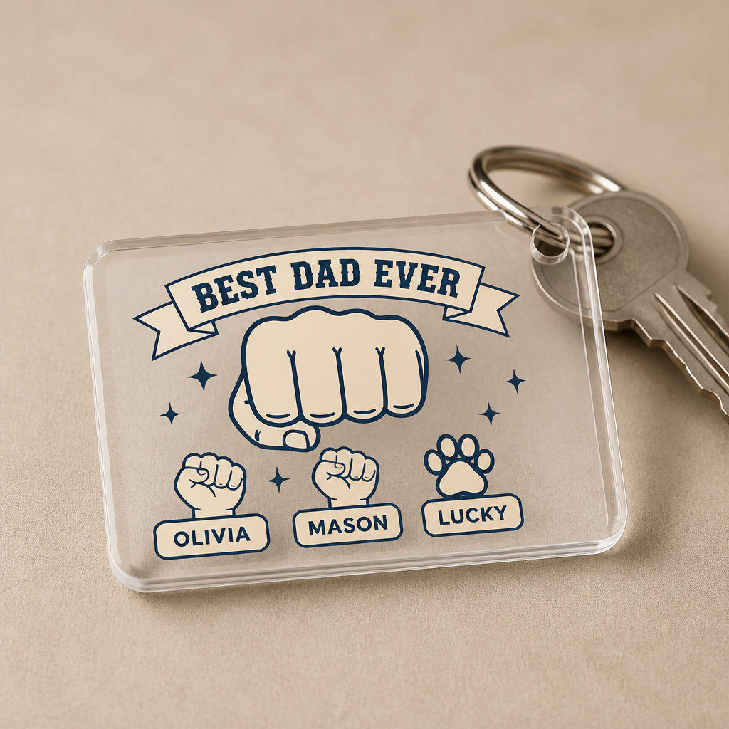 Best Dad Ever Fist-Bump Tag Keychain – Custom Names - Personalized Acrylic Tag Keychain 52447a7f-0df9-49c2-bfcc-7b69b0f217c7.jpg