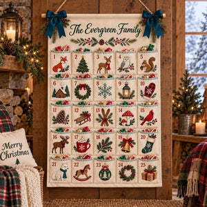 Personalized Family Advent Calendar, 25 Pocket Christmas Countdown, Custom Name Wall Hanging, Kids Holiday Gift, Pink Christmas Decor 52448d88-56de-42c7-96e5-9f1dca2534d8-il_1588xN.8554686140_3i3i.jpg