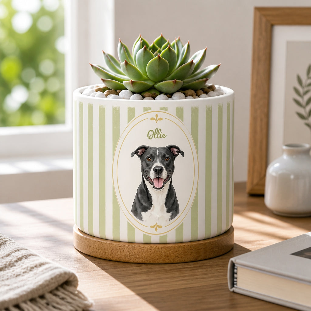 Custom Pet Portrait Planter – Botanical Medallion Wrap - Personalized Mini Glass Plant Pot 5266dc00-178e-4c6b-b4cc-18d17bce0607.jpg