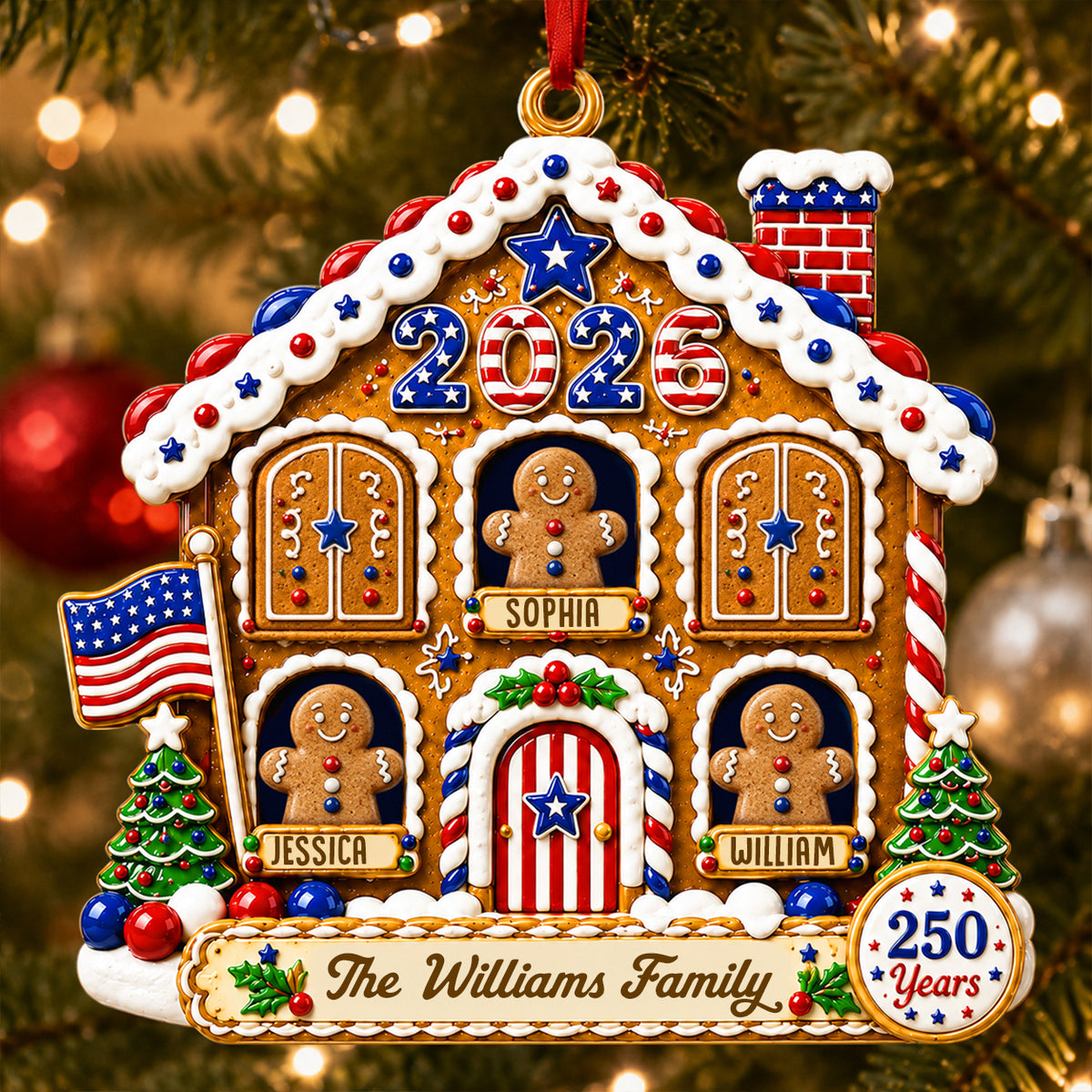 America 250th Anniversary Christmas Sweet Memories Built Together - Real 3D Raised Ornament 52870139-cfc7-4ad2-98d3-33d976fe398a-banner-2.jpg