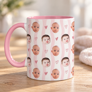 Personalized Baby Face Mug, Custom Photo Coffee Cup with Pink Stripes and Hearts, Mother’s Day Gift for Mom, Grandma and New Mom 5287d474-840f-495c-84e2-a3b7da244caf-Blush-striped-personalized-baby-photo-mug.png