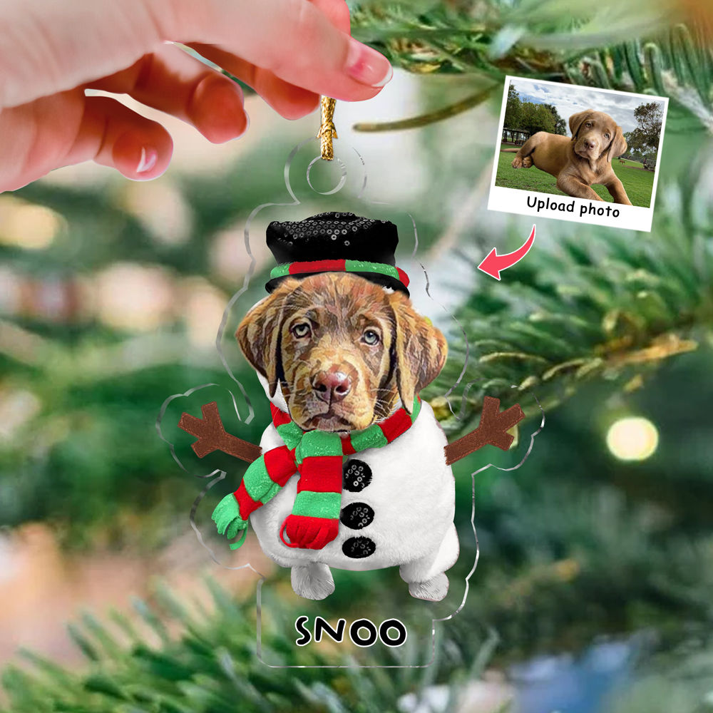 Photo Ornament - Dog Lover Gifts - Christmas Gifts - Dog Custom Christmas 2025 - Custom Ornament from Photo - Personalized Photo Custom Shape Ornament