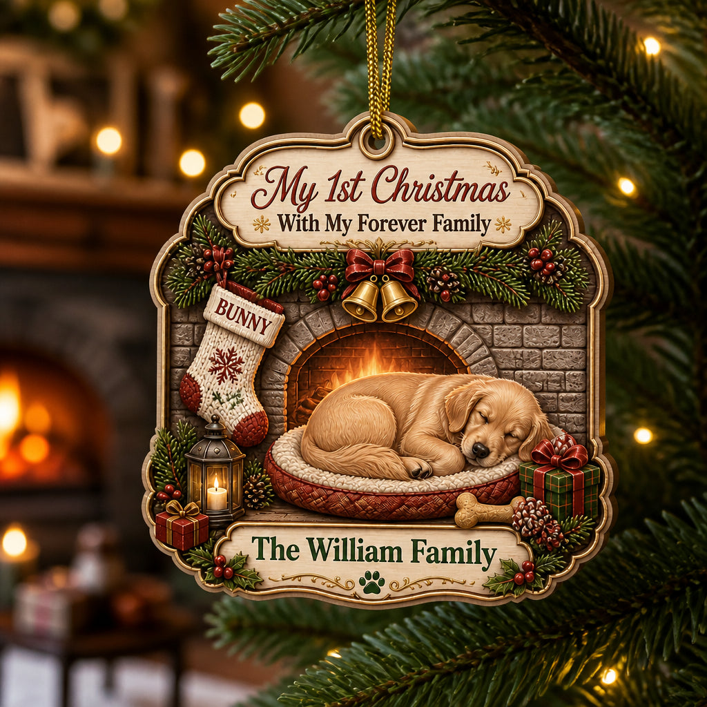 My 1st Christmas With My Forever Family — Custom Pet Portrait & Family Name 3‑Layer Wood Ornament - Personalized 3-Layered Wood Ornament 52a0653e-a0ff-479b-9fef-6c2a455aa12b.jpg