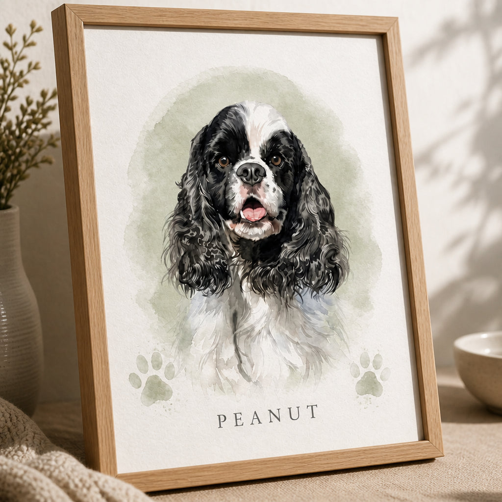 Custom Watercolor Pet Portrait Picture Frame Print - Personalized Picture Frame 52b21d81-bd53-4ae9-abbb-077b49a5d6b1.jpg