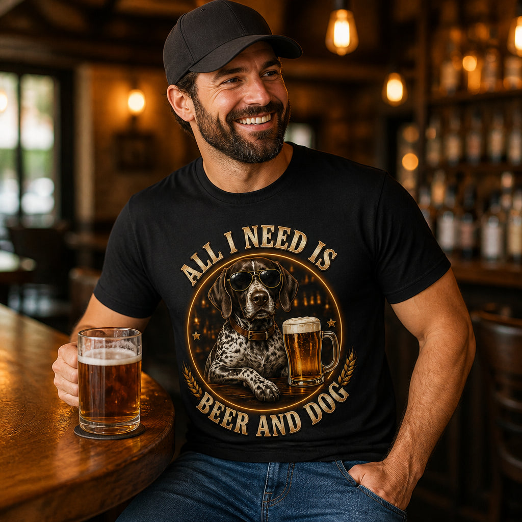 All I Need Is Beer And Dog – Custom Pet Photo Tee - Personalized T-shirt 52b6aef2-878c-4c05-a0ee-883f8b309bca.jpg