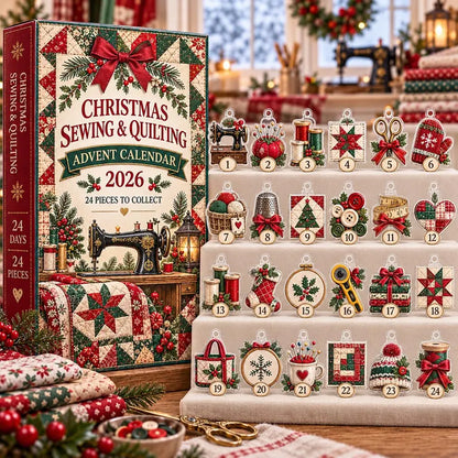 Christmas Sewing and Quilting Advent Calendar 2026, 24 Acrylic Ornament Countdown, Quilter Gift 52ddb714-b409-416e-a2ac-4eeaa933977f-bv.webp