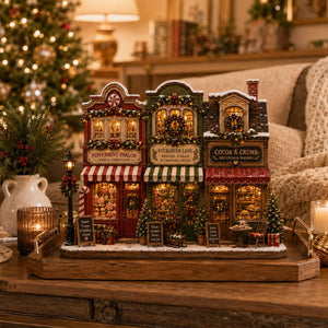 Christmas Village Wooden Block Decor, Mini Holiday Village Shop Display, Rustic Farmhouse Mantel Shelf Sitter, Cozy Xmas Table Gift 52de57e0-7453-4aba-9797-47e5fbaf6045-1.jpg