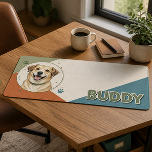 Custom Pet Portrait Desk Mat with Name - Personalized Leather Deskmat 52df504a-aa3d-40e0-8158-af75f744f151.jpg
