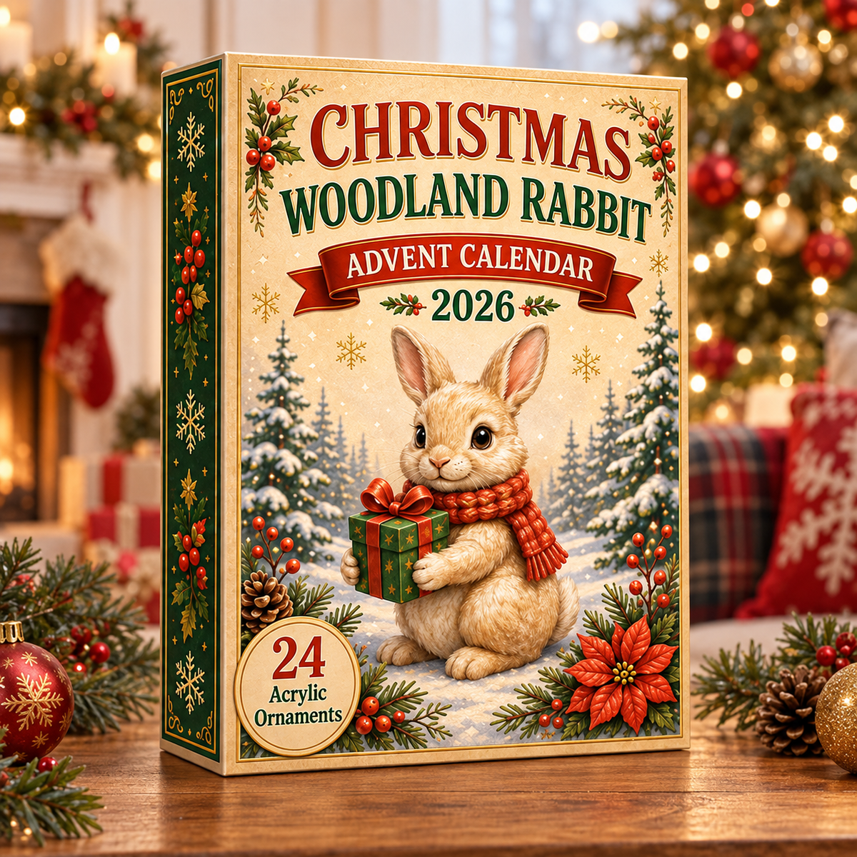 Christmas Woodland Rabbit Advent Calendar 2026 - 24-Day Festive Countdown, Acrylic Charms Blind Box - Gift For Woodland Lovers, Family & Friends 52e36139-957e-4d11-b1b8-c23efd85cd66-woodland-rabbit-box.png