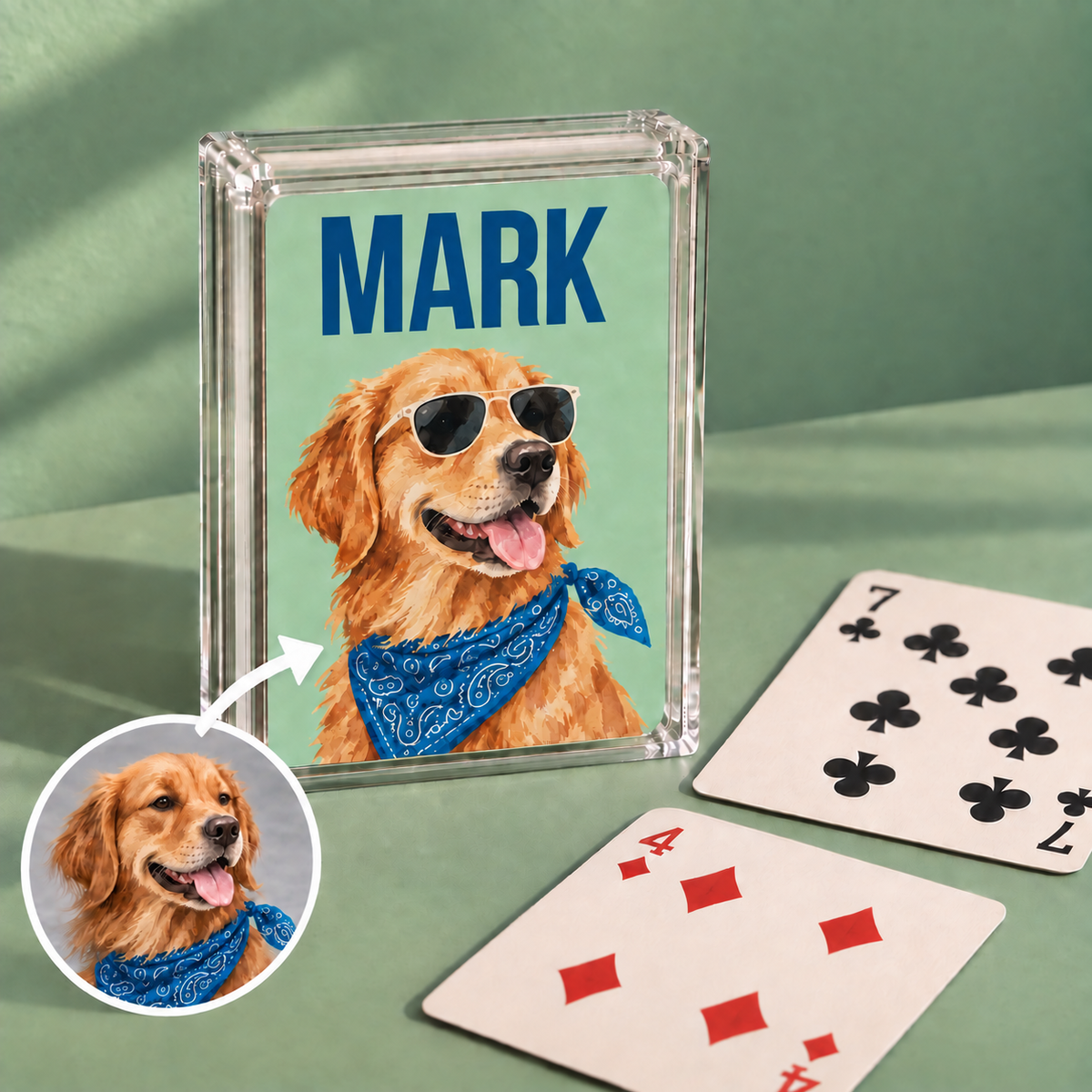 Custom Pet Playing Cards, Personalized Card Deck Dog Portrait Cat Illustration Gift Unique - Memorial Gift For Pet Owner, Pet Lovers 52f14764-86ea-4dda-a233-c4598629c10c-hhj.png