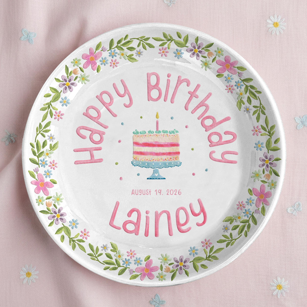 Personalized Girl Birthday Plate – Custom Name Ceramic Plate, First Birthday Keepsake Gift for Baby Girl 52fdcc06-14af-45a1-a93e-23557f231f74-3.jpg
