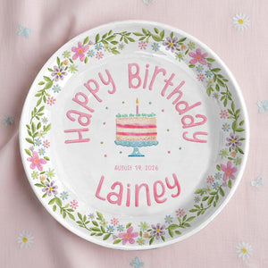Personalized Girl Birthday Plate – Custom Name Ceramic Plate, First Birthday Keepsake Gift for Baby Girl 52fdcc06-14af-45a1-a93e-23557f231f74-3.jpg