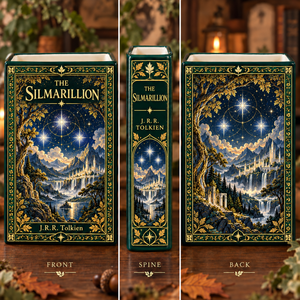 The Silmarillion Book Style Ceramic Book Vase – Tolkien Inspired Flower Vase, Fantasy Bookshelf Decor 53074d47-7149-4305-b75c-14444159e115-the-silmarilion.png