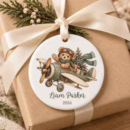 Personalized Airplane Christmas Ornament, Teddy Bear Pilot Ceramic Custom Name Keepsake, Future Pilot Aviation Gift for Airplane-Loving Kids 5315a3cd-d77a-40af-998f-f3f9e11eb1f0-dfhyrt-5-.jpg