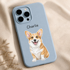Custom Pet Portrait Phone Case – Watercolor Illustration with Name - Personalized Phonecase 5316afce-f9f1-4dfc-a2ee-7d4916cfb464.jpg