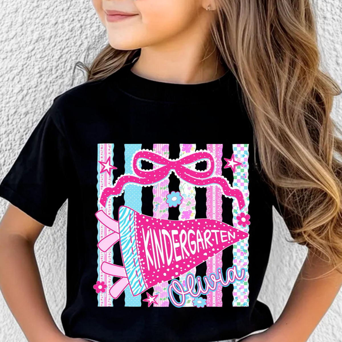 Custom Girl Name Shirt, Preppy Coquette Bow Shirt, First Day of School Gift, Preschool Kindergarten T-Shirt, Back To School Toddler Tee 5317a075-4d88-4e49-8fa5-0e52fb018231-12.png