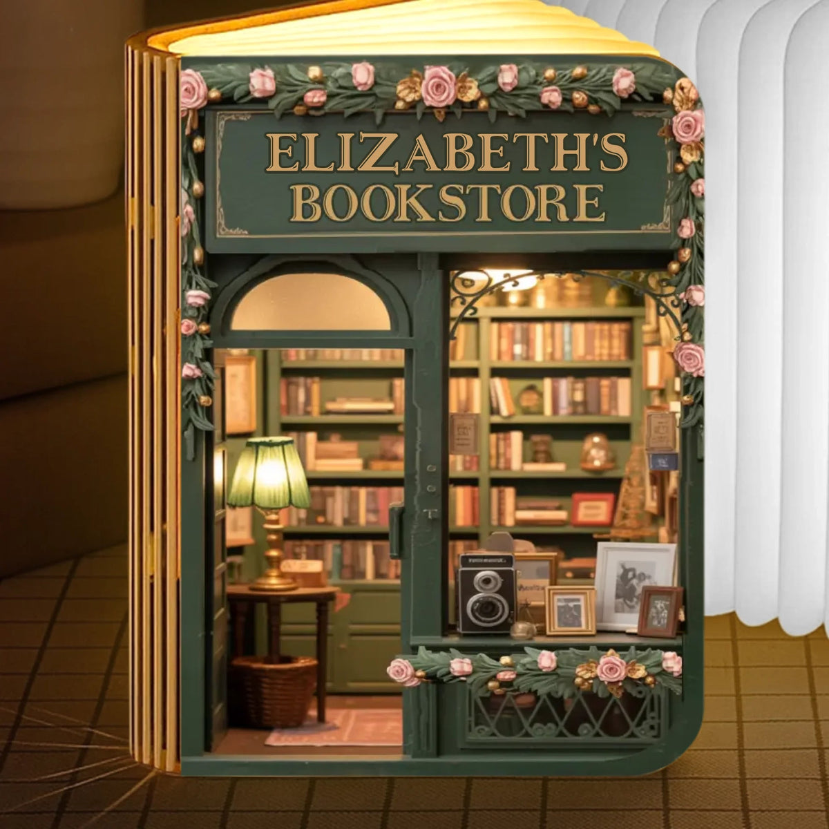 Personalized Folding Book Lamp with Custom Bookstore Cover, LED Book Light Night Light, Gift for Book Lovers Readers, Bookish Home Decor 532476c3-72bb-432e-b8ae-58c3129ea2d0-3.jpeg