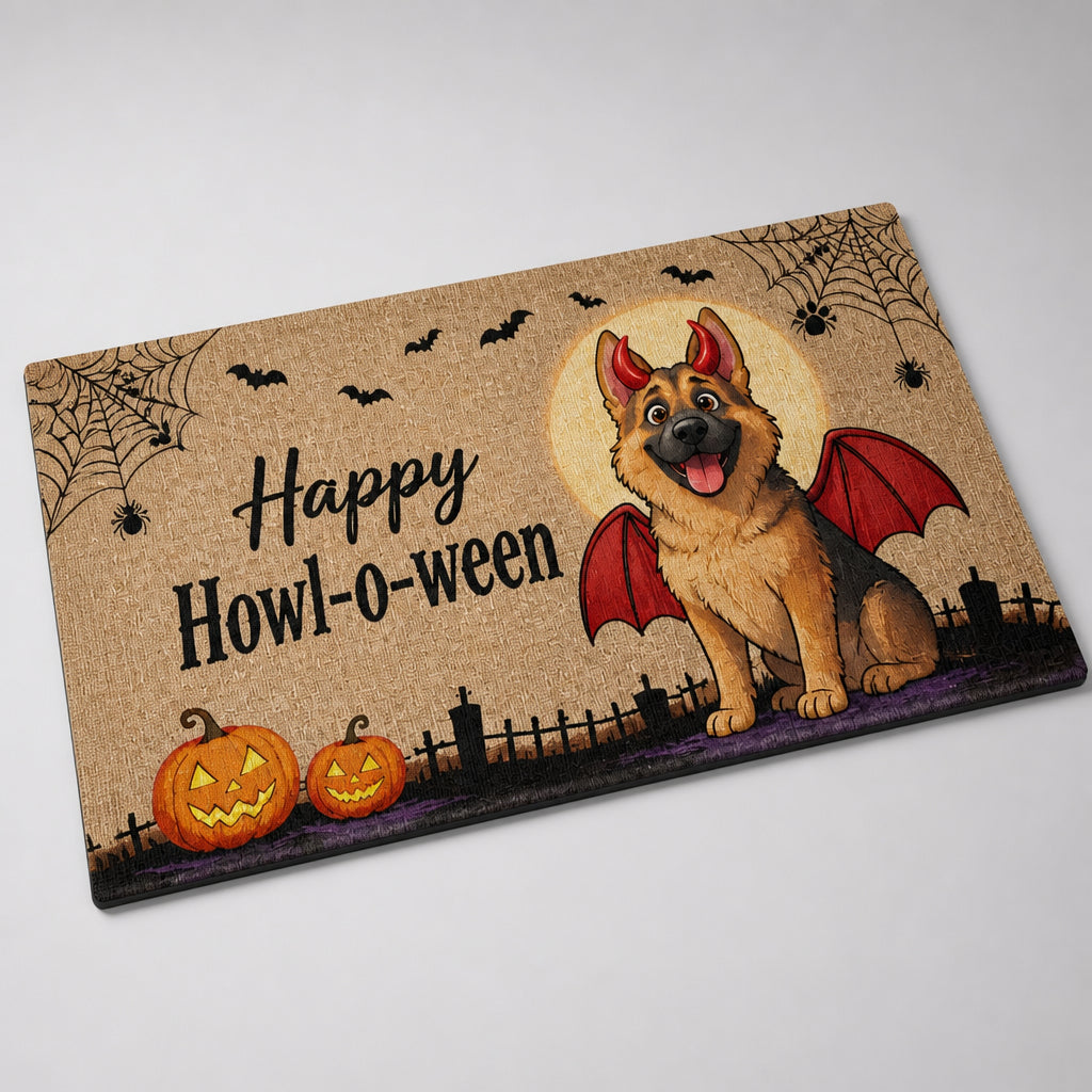 Happy Howl‑o‑ween Devil Dog Doormat - Doormat 5325abcd-01de-4411-b32f-8982656af303.jpg