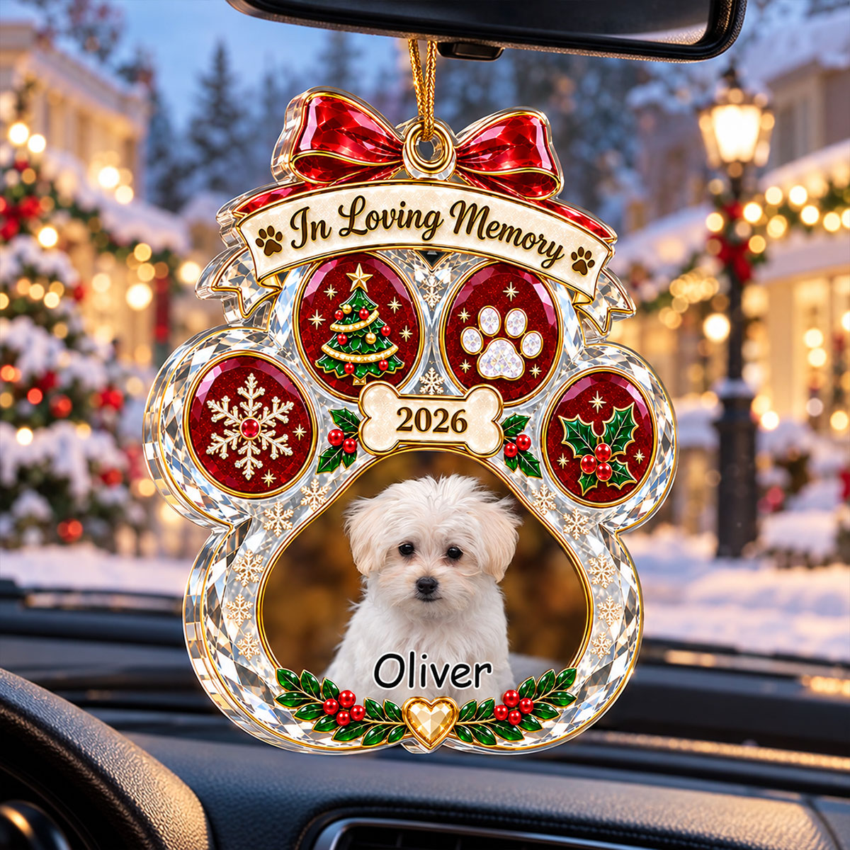 In Loving Memory Christmas - Personalized 3D Effect Acrylic Ornament, Memmorial Pet Gift 53312041-dc6c-4b65-a832-7bc2406b5da6-4.jpg