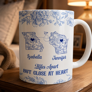 Miles Apart But Close At Heart Toile Pattern - Personalized White Edge-to-Edge Mug 53338674-f997-467a-a3a6-49f9cfa37e50-62604eb2-2047-449f-bc01-807e13823e1e.png
